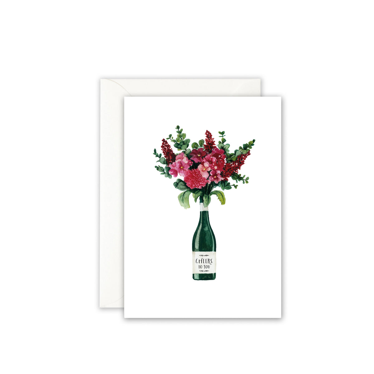 Grußkarte · Cheers | Wine bouquet