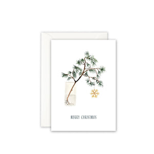 Greeting card · Christmas branch