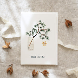 Greeting card · Christmas branch