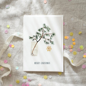 Greeting card · Christmas branch