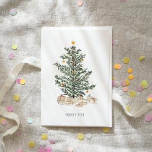 Grußkarte · Heiligabend | Bescherung