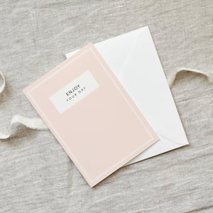 Grußkarte · Enjoy your day