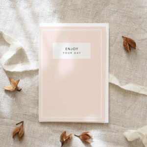 Grußkarte · Enjoy your day