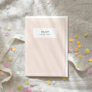 Grußkarte · Enjoy your day