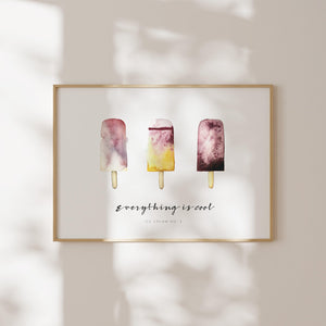 Kunstdruck - Everything is cool | Ice cream No 3