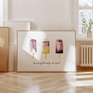 Kunstdruck - Everything is cool | Ice cream No 3