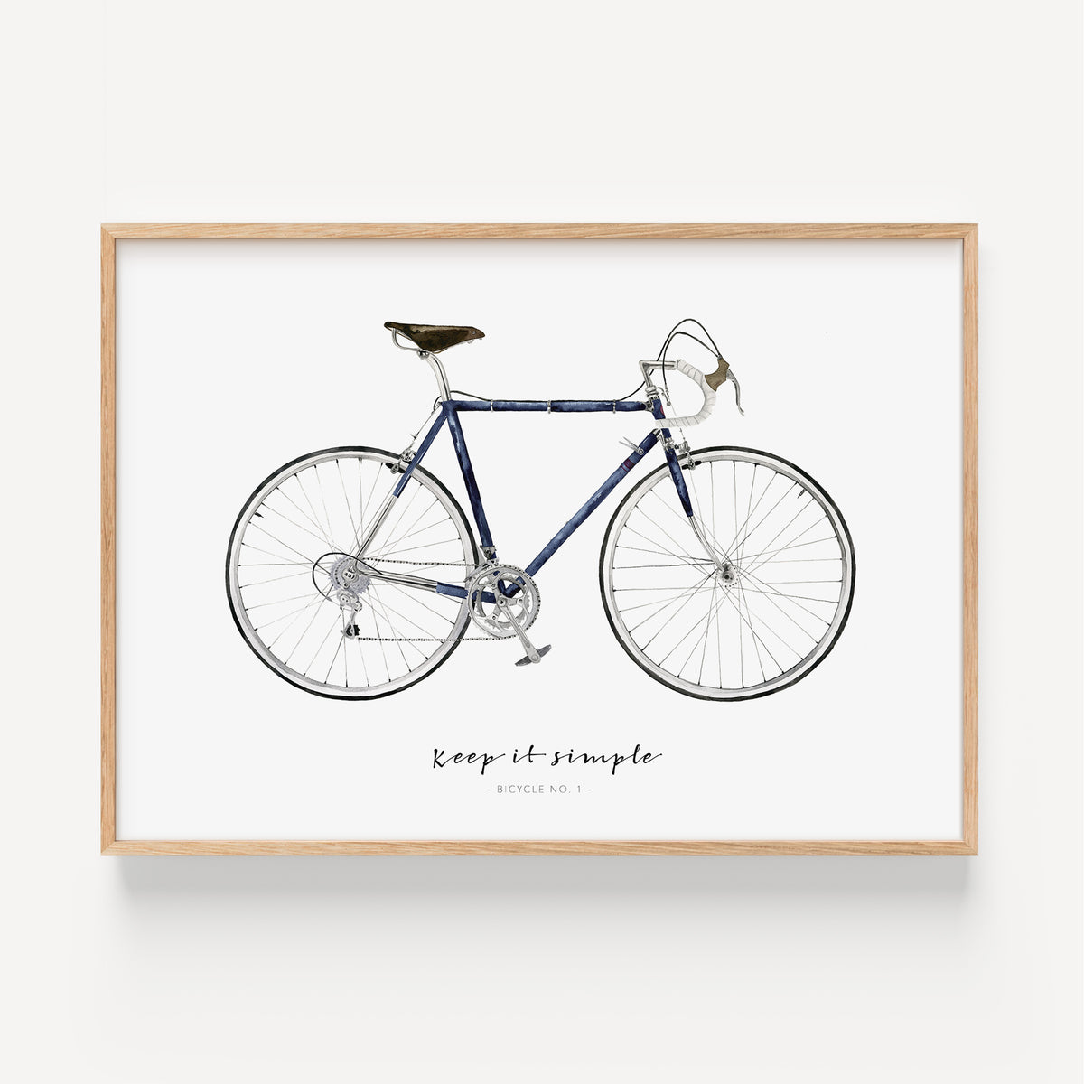 Kunstdruck - Keep it simple | Blue Bicycle