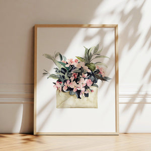 Art Print - Flower Envelope