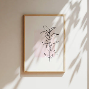 Art Print - Art Line | Plant No 1
