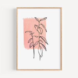 Art Print - Art Line | Plant No 2