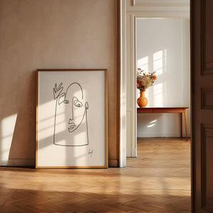 Art Print - Art Line | Hello