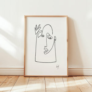Art Print - Art Line | Hello