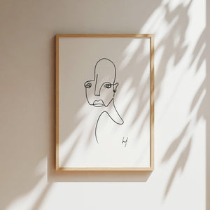 Art Print - Art Line | melancholy