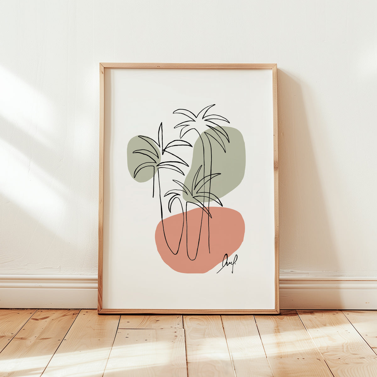 Kunstdruck - Art Line | Palms I (Colour)