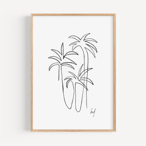 Art Print - Art Line | Palms I