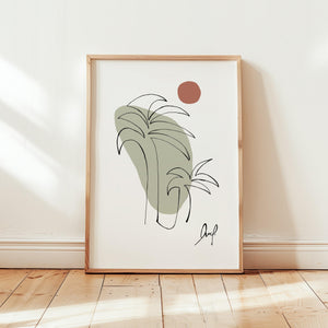 Art Print - Art Line | Palms II (Colour)