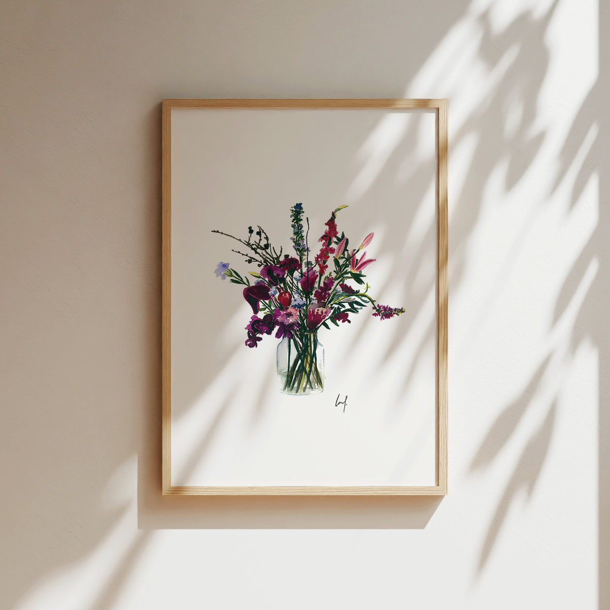 Kunstdruck - Violet Flowers