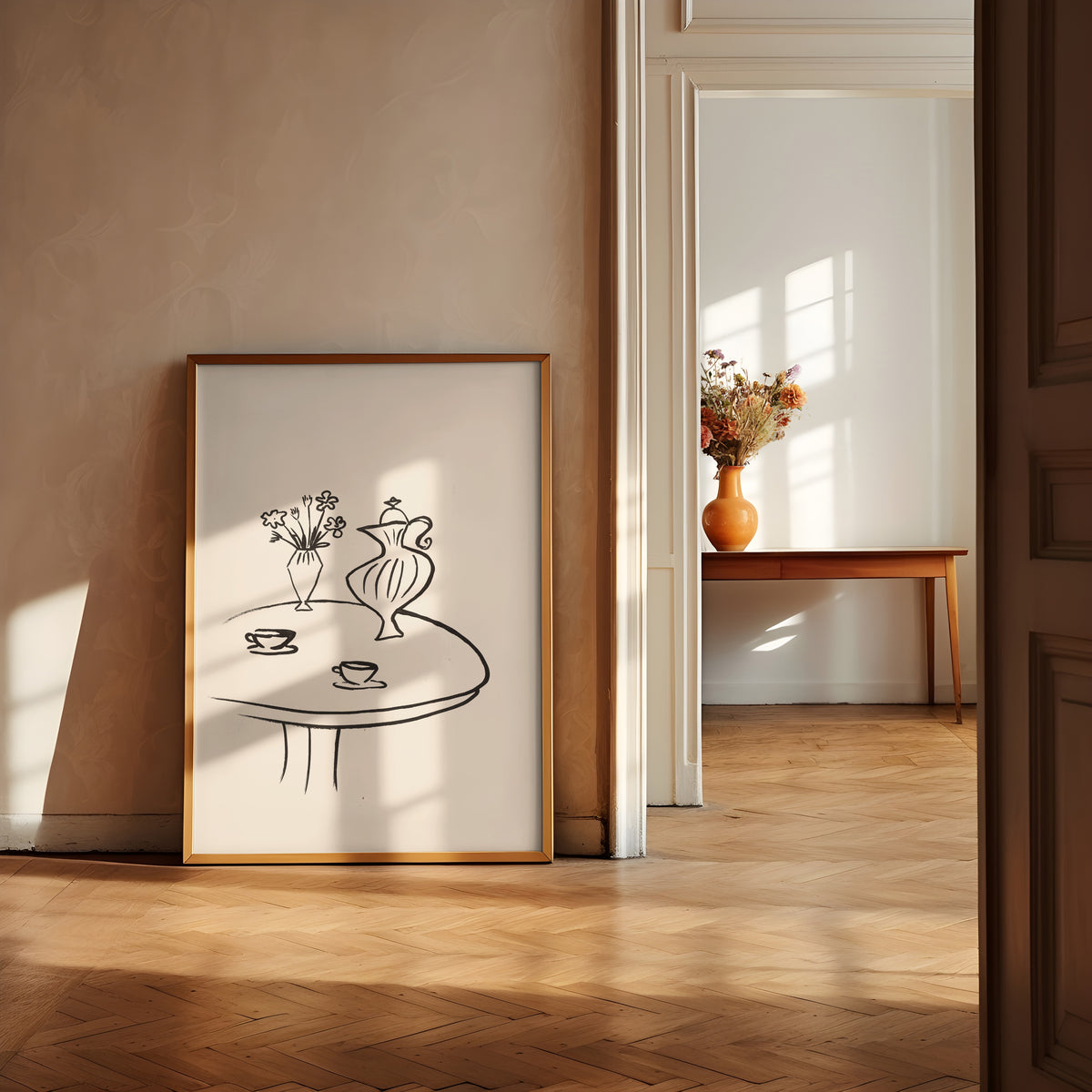 Kunstdruck - Art Line |  B/W Coffeetable