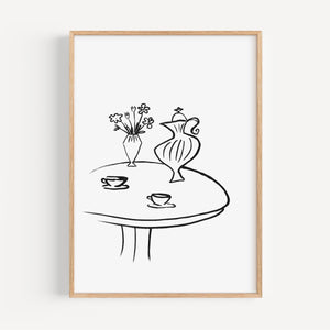 Art Print - Art Line | B/W coffee table