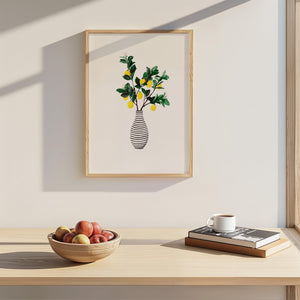 Kunstdruck - Lemon Vase