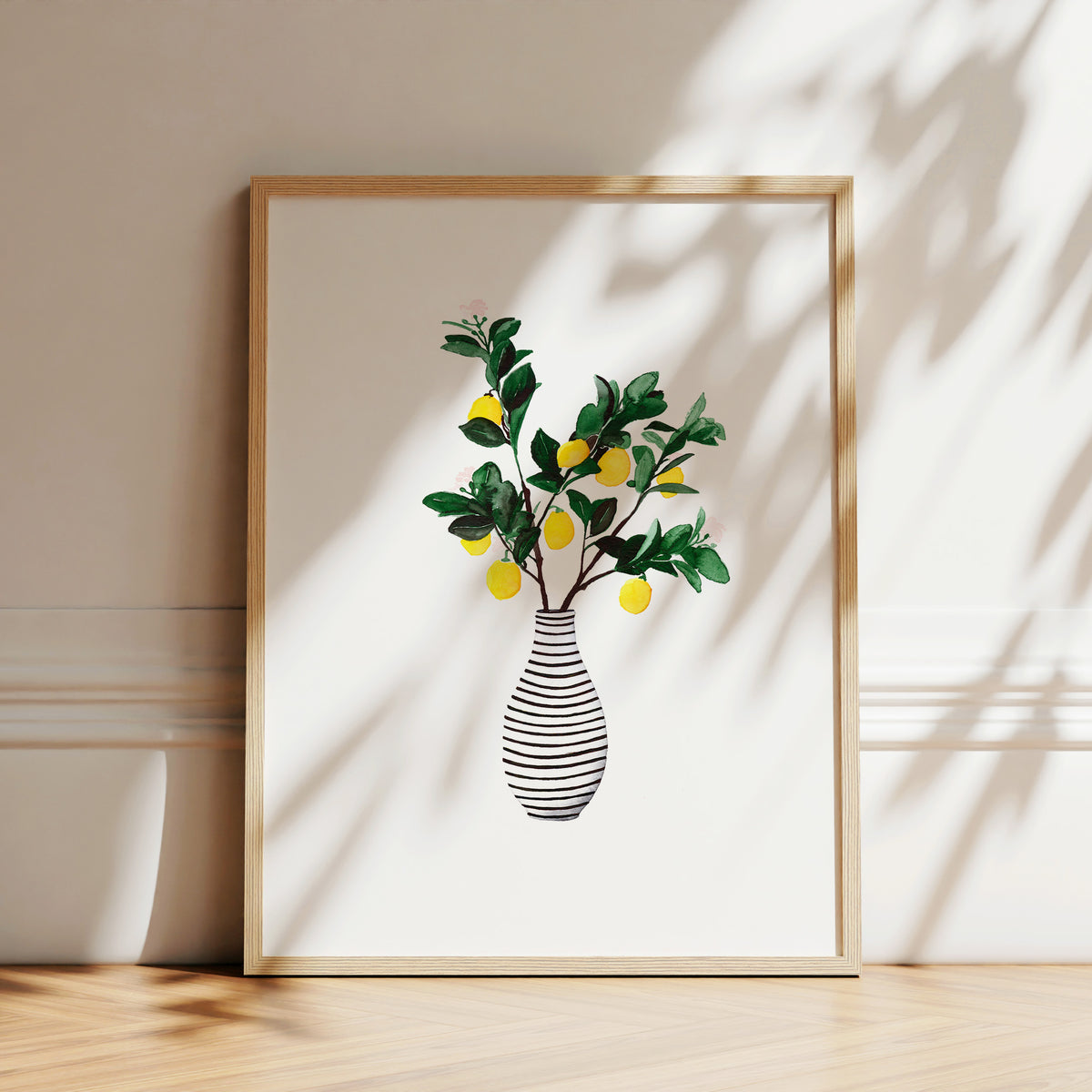 Kunstdruck - Lemon Vase
