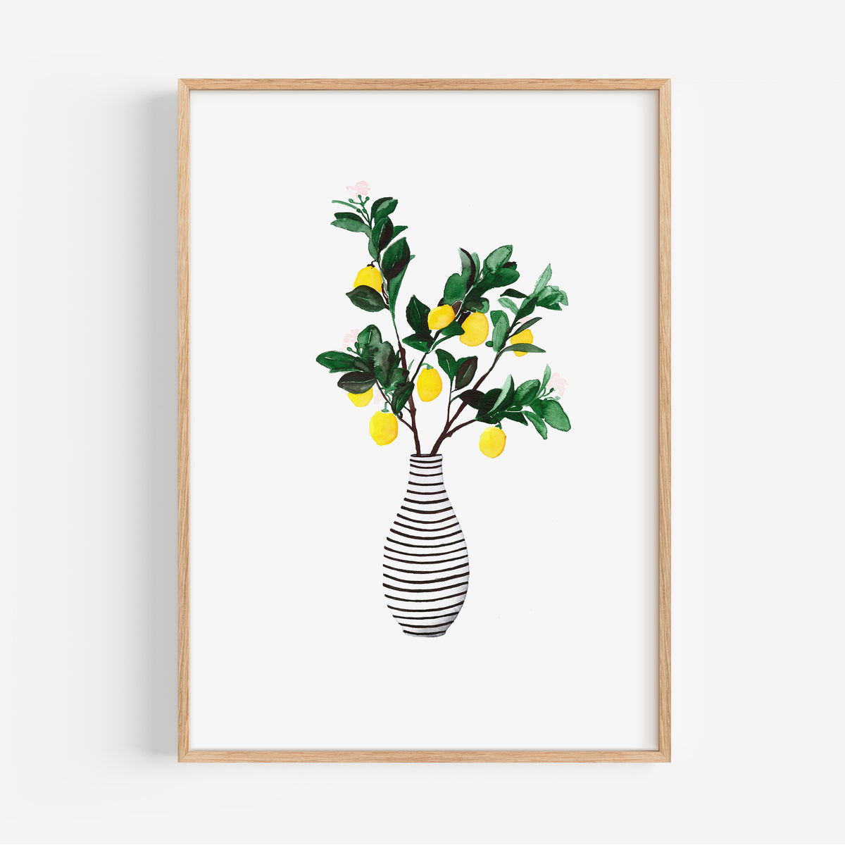 Kunstdruck - Lemon Vase