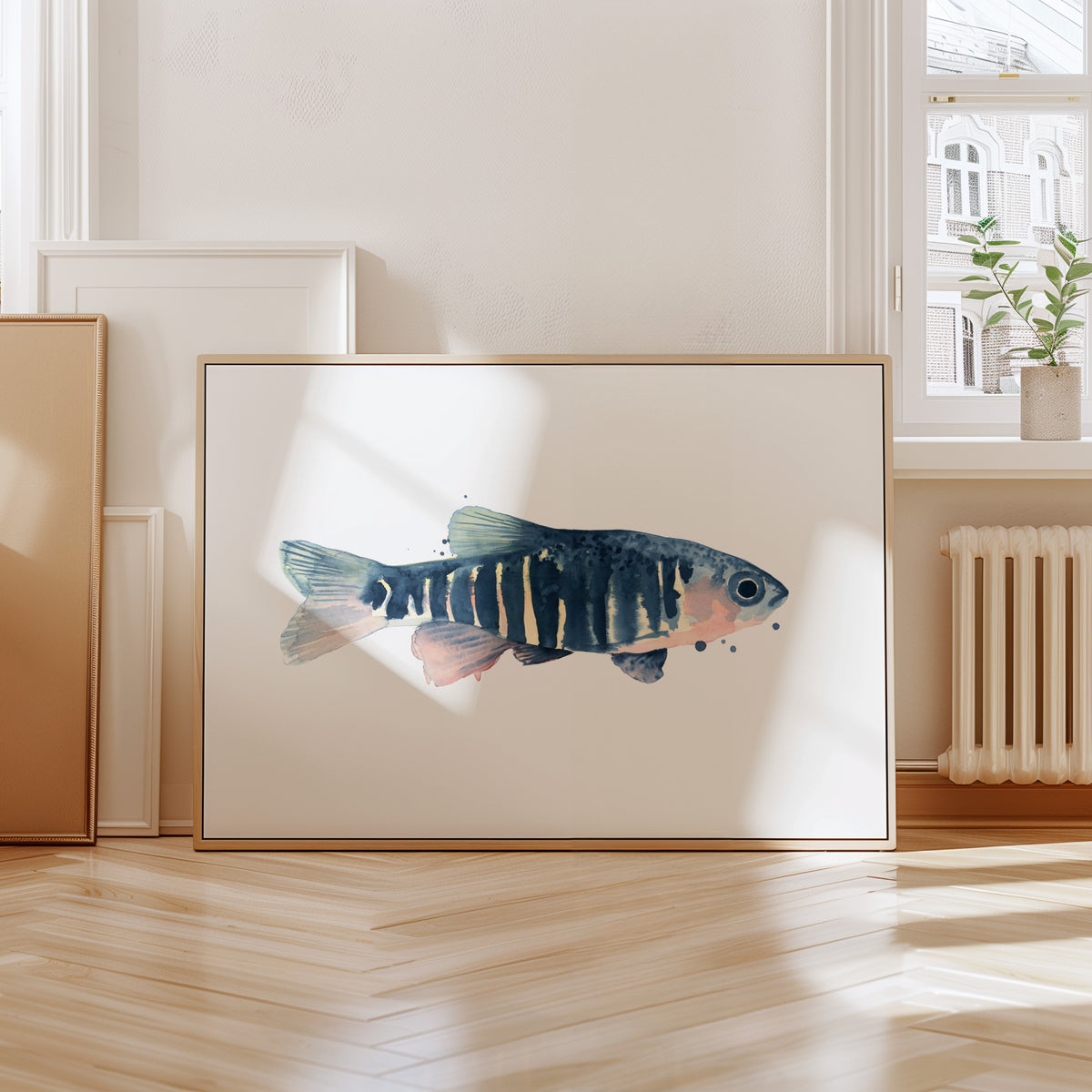 Kunstdruck - Blue Fish