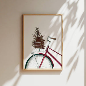 Art Print - Christmas Bicycle