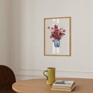 Kunstdruck - Red Autumn Flowers