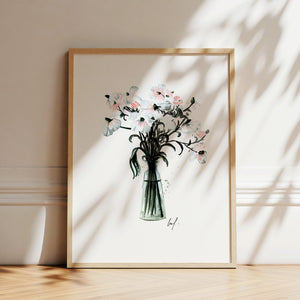 Kunstdruck - Pastel Flowers