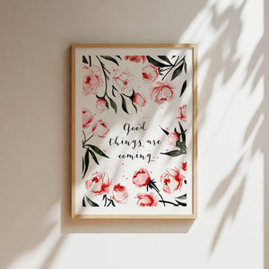 Kunstdruck - Good Things are coming