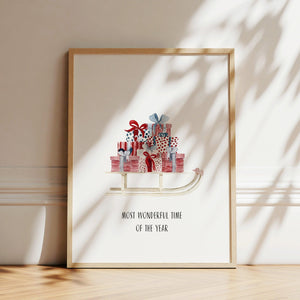 Art Print - Christmas Sleigh