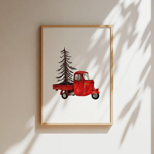 Kunstdruck - Weihnachts-Ape