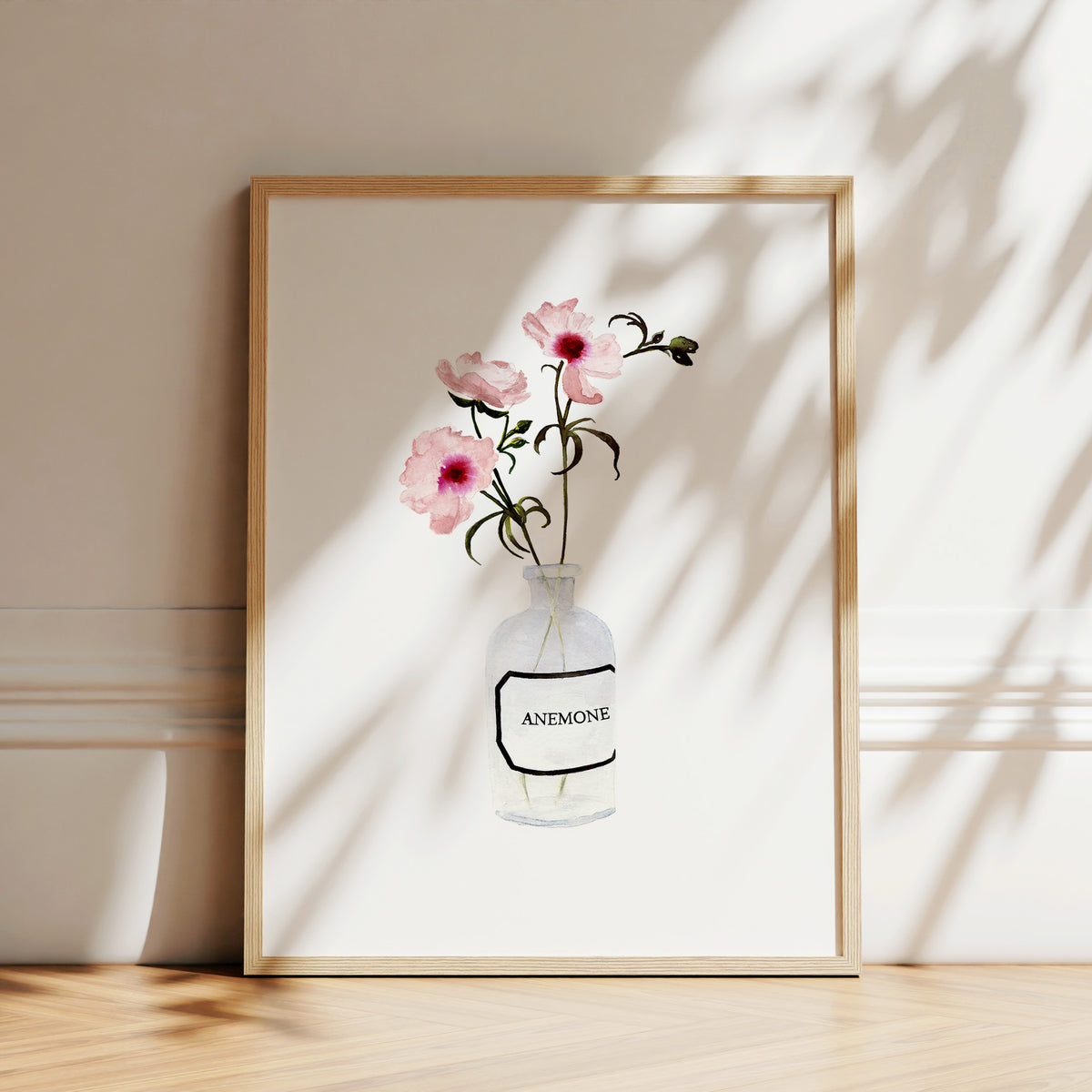 Art Print - Anemone | rose