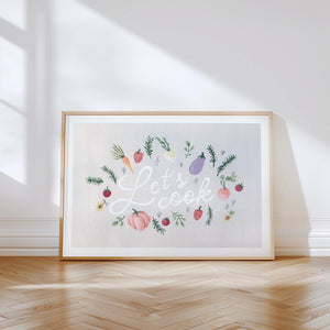 Kunstdruck - Let's cook