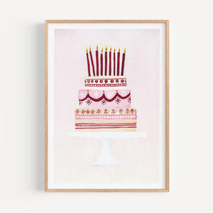 Art Print - Rose Cake