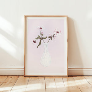 Art print - Vase rose