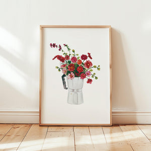 Kunstdruck - Red Espresso Bouquet