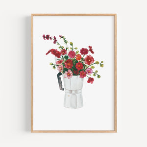 Kunstdruck - Red Espresso Bouquet