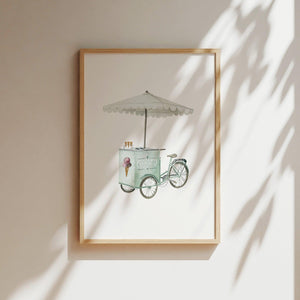 Kunstdruck - Gelato bike