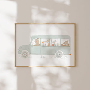 Kunstdruck - Tiere | Busfahrt