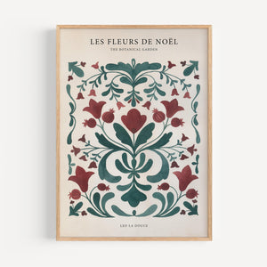 Kunstdruck - Fleurs de Noël