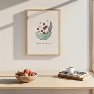 Kunstdruck - Cook together