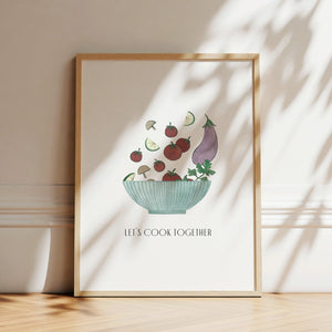 Kunstdruck - Cook together