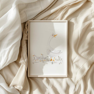Kunstdruck - Goose Family