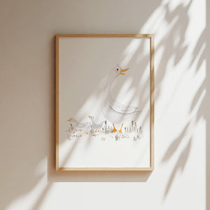Kunstdruck - Goose Family