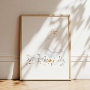 Kunstdruck - Goose Family