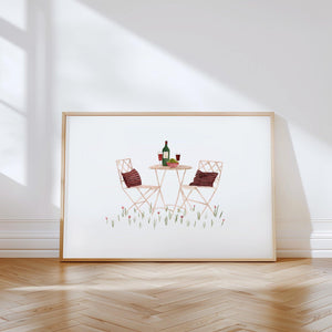 Art print - Garden dinner