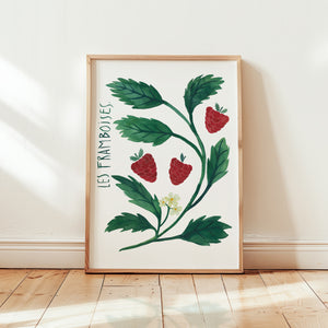 Art print - Les framboises