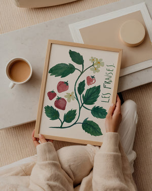 Art print - Les fraises